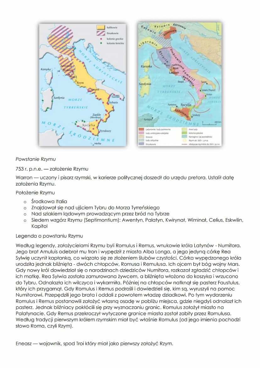 Italia
Położenie geograficzne Italii
o Półwysep Apeniński
O
O
O
o Wyspy-Sycylia, Sardynia, Kostaryka
Warunki naturalne Italii
14. Początki d
