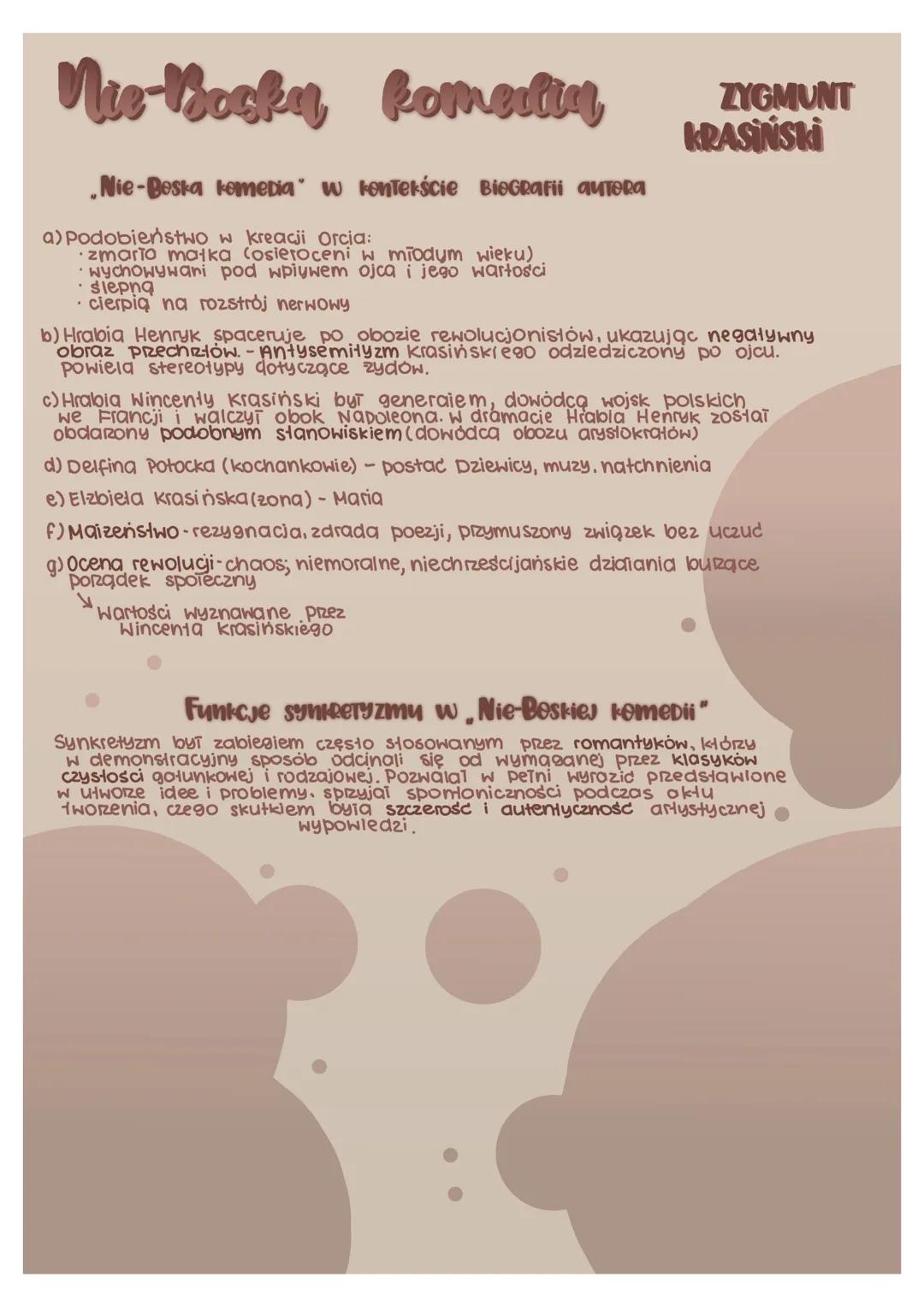 Mis-Bookn kompilin
ZYGMUNT
KRASIŃSKI
ZYGMUNT KRASIŃSKI - urodził się 19.02.1812г. w Paryzu w rodzinie arystokrackiej.
GENEZA
Ojciec, hrabia 