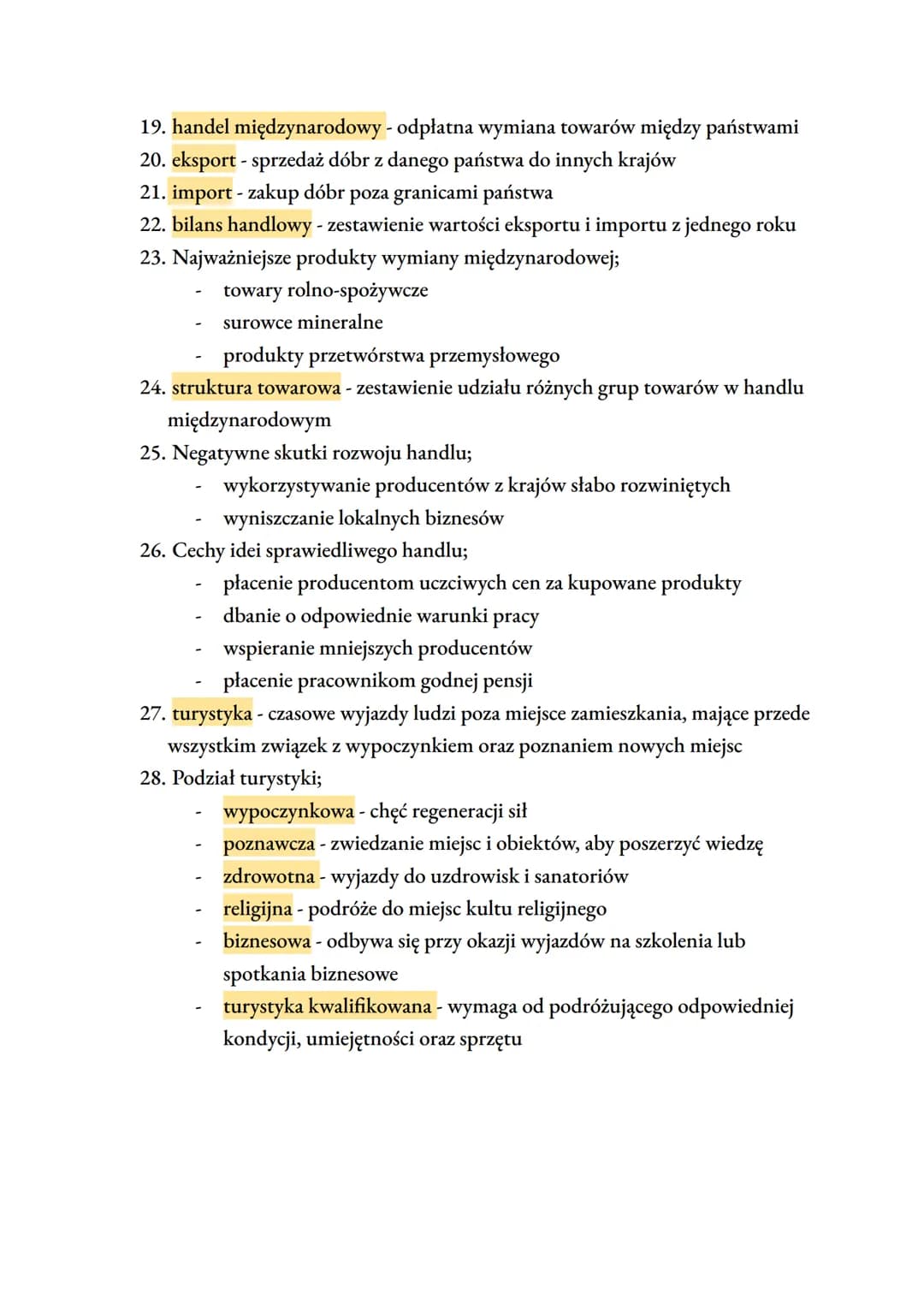 Sprawdzian geografia - usługi
1. usługi - sektor gospodarki obejmujący działalność, która polega na
wykonywaniu świadczeń służących zaspokaj