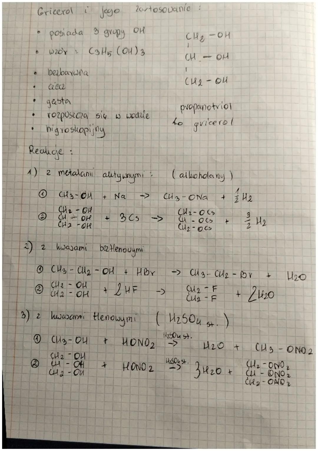 Sprawdzian - CHEMIA - "ALKOHOLE I FENOLE"

metanol $CH_3OH$

etanol $CH_3-CH_2-OH$

propanol $CH_3-CH_2-CH_2-OH$

Alkohole są : (metanol / e