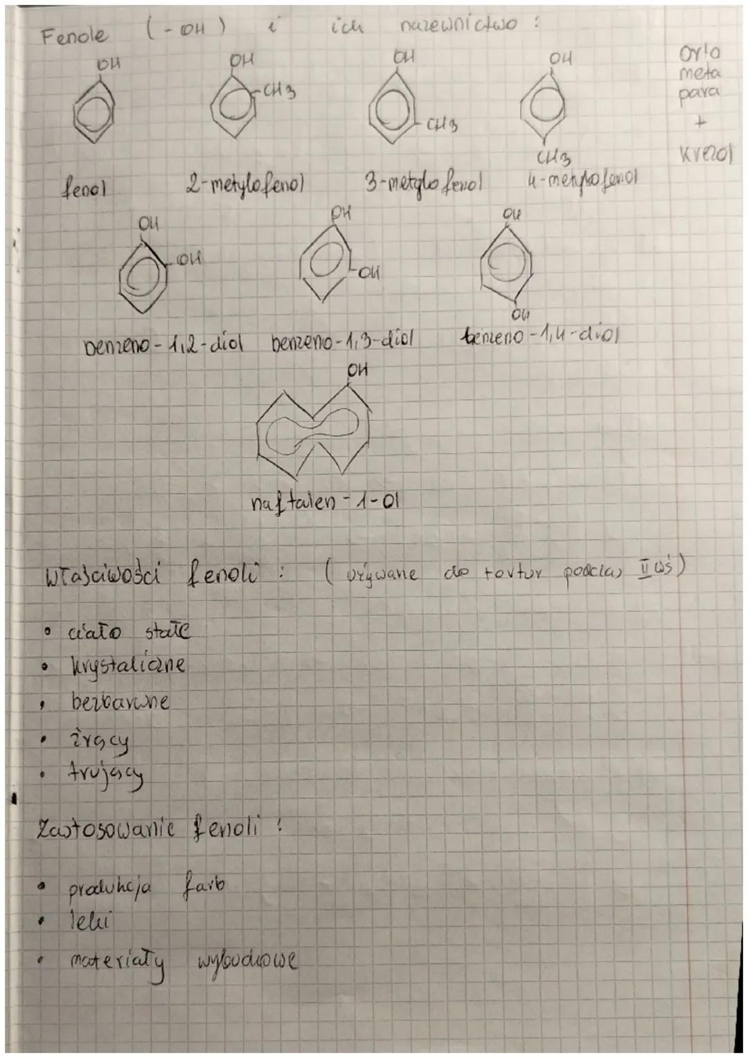 Sprawdzian - CHEMIA - "ALKOHOLE I FENOLE"

metanol $CH_3OH$

etanol $CH_3-CH_2-OH$

propanol $CH_3-CH_2-CH_2-OH$

Alkohole są : (metanol / e
