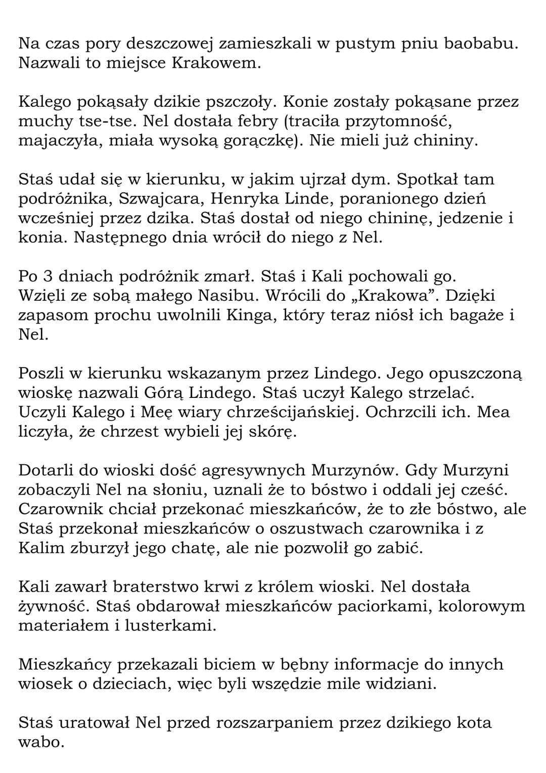 
<p>Henryk Sienkiewicz napisał powieść pt. „W pustyni i w puszczy". Akcja książki odbywa się w latach 1884-1885 w Afryce Północno-Wschodniej