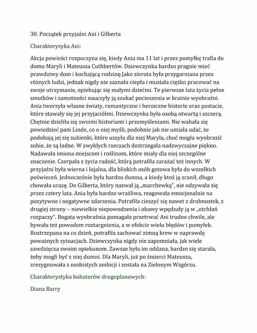 Geneza powieści:
Inspiracją do napisania książki stała się zorganizowana w Kanadzie w 1892
roku akcja poszukiwania rodzin zastępczych dla os