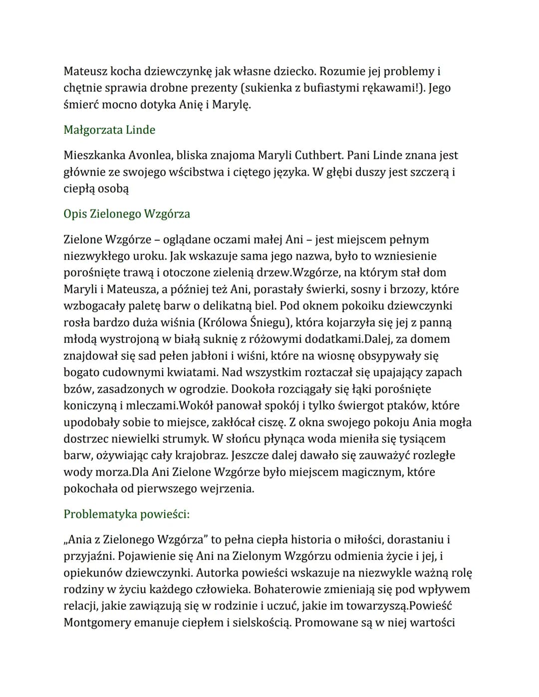 Geneza powieści:
Inspiracją do napisania książki stała się zorganizowana w Kanadzie w 1892
roku akcja poszukiwania rodzin zastępczych dla os
