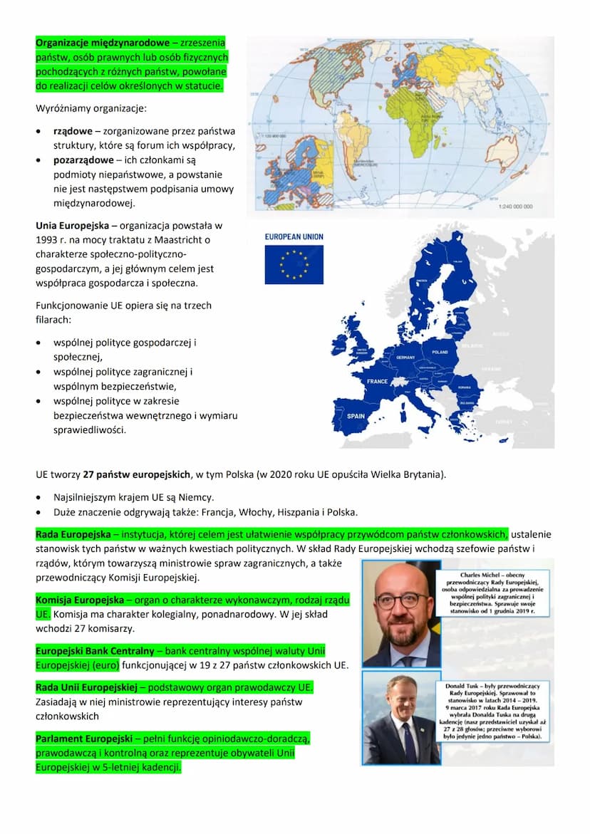 Zmiany na mapie politycznej
Podział polityczny świata
Pierwsze państwa świata
●
●
●
●
O Abchazja,
O
Cypr Północny,
O Górski Karabach (część 
