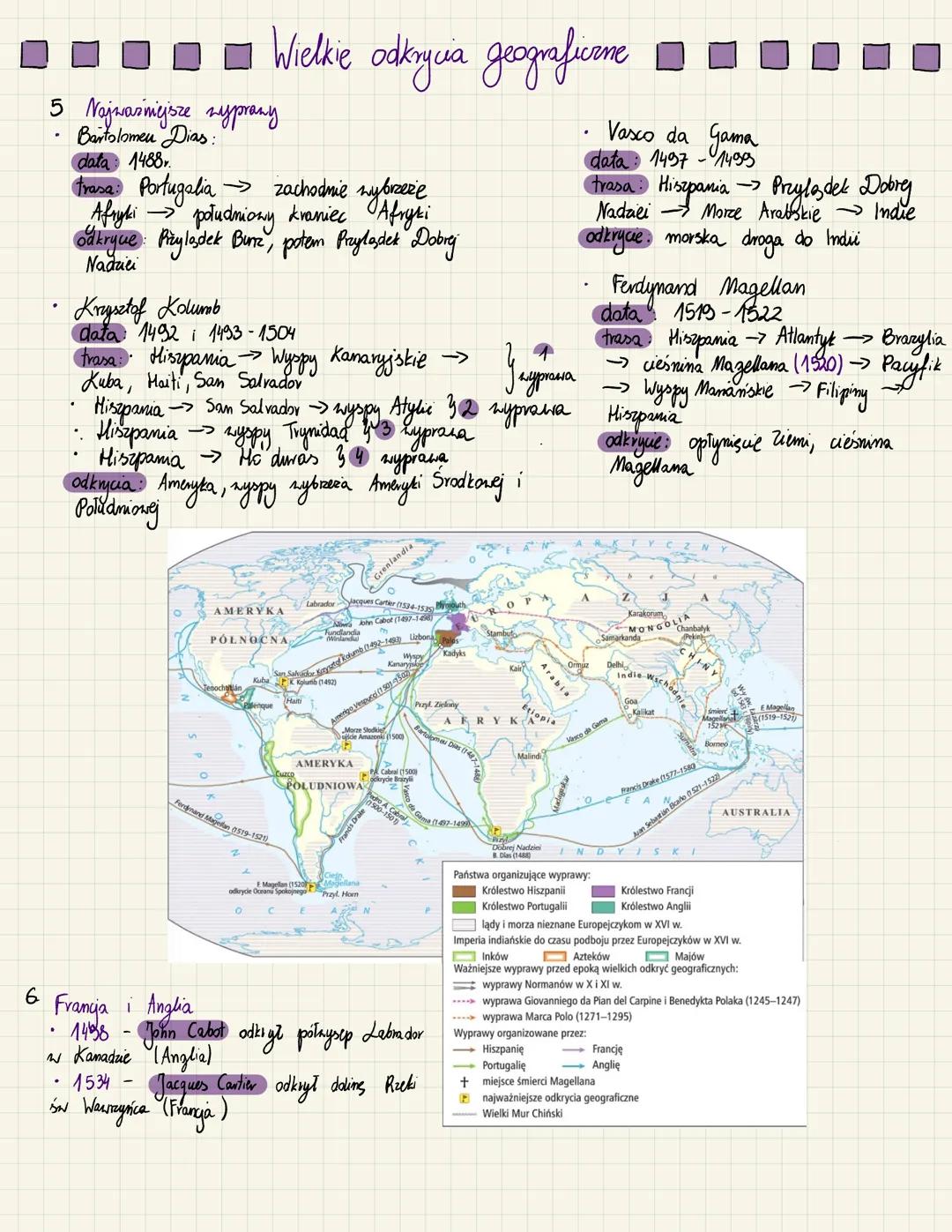 Wielkie odkrycia geograficame
7 Amerigo Vespucci - dlaczego Ameryka a nie Kolumbia?
W przeciwieństwie
do Kolumba wierzył, że odkryły lad to 