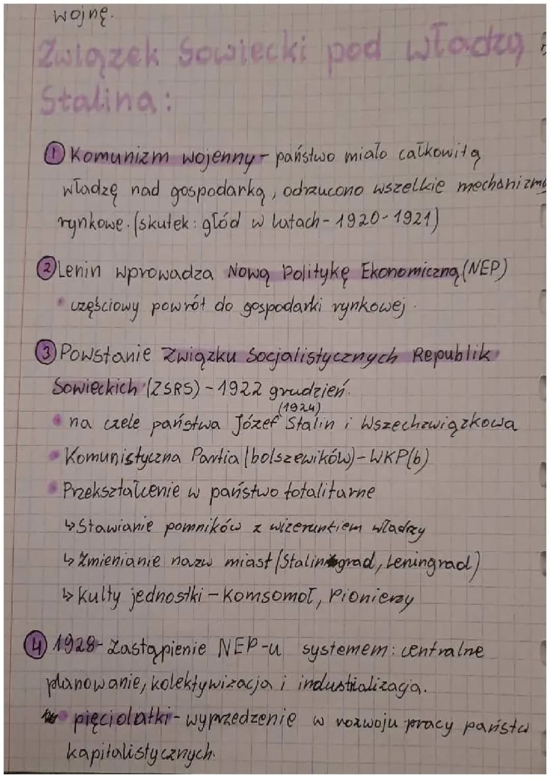 Związek Sowiecki pod władzą Stalina 