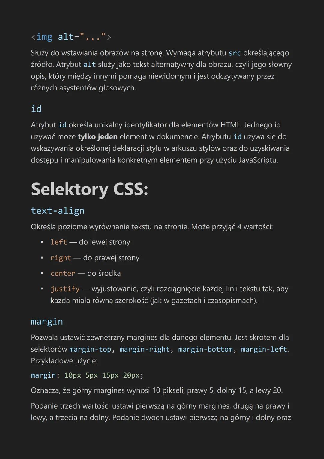 Znaczniki HTML:
<!DOCTYPE html>
Informuje przeglądarkę o tym, że typ dokumentu, jaki wyświetla, to HTML.
Wszystkie dokumenty HTML powinny za