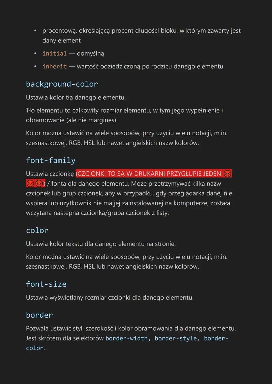 Znaczniki HTML:
<!DOCTYPE html>
Informuje przeglądarkę o tym, że typ dokumentu, jaki wyświetla, to HTML.
Wszystkie dokumenty HTML powinny za