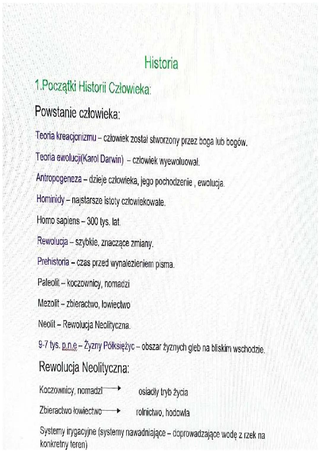 Początki Historii Człowieka