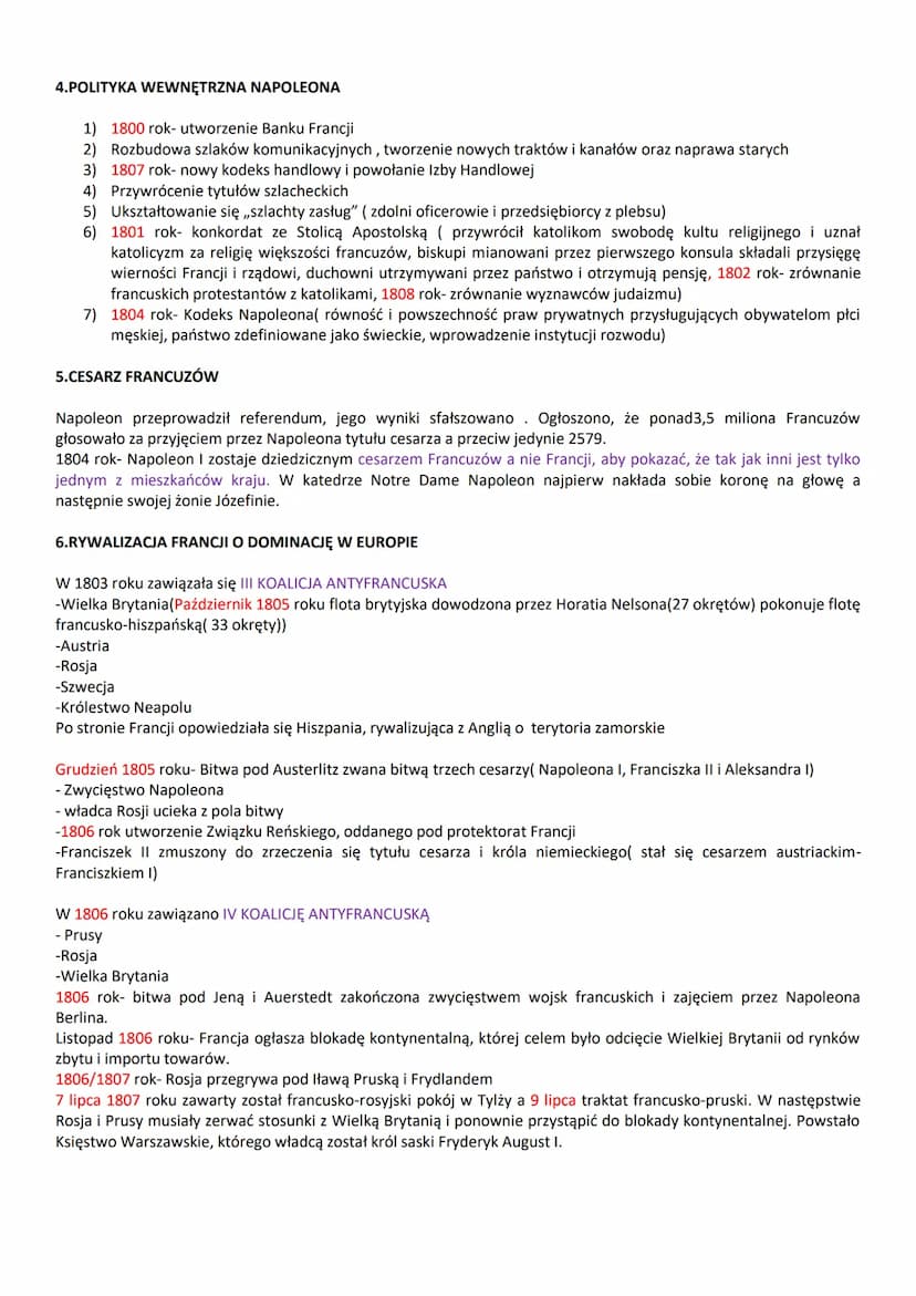 EPOKA NAPOLEOŃSKA
TEMAT 1: SYSTEM NAPOLEOŃSKI W EUROPIE
1. DYREKTORIAT
W 1795 roku nastąpiło uchwalenie nowej konstytucji, która:
- przekazy