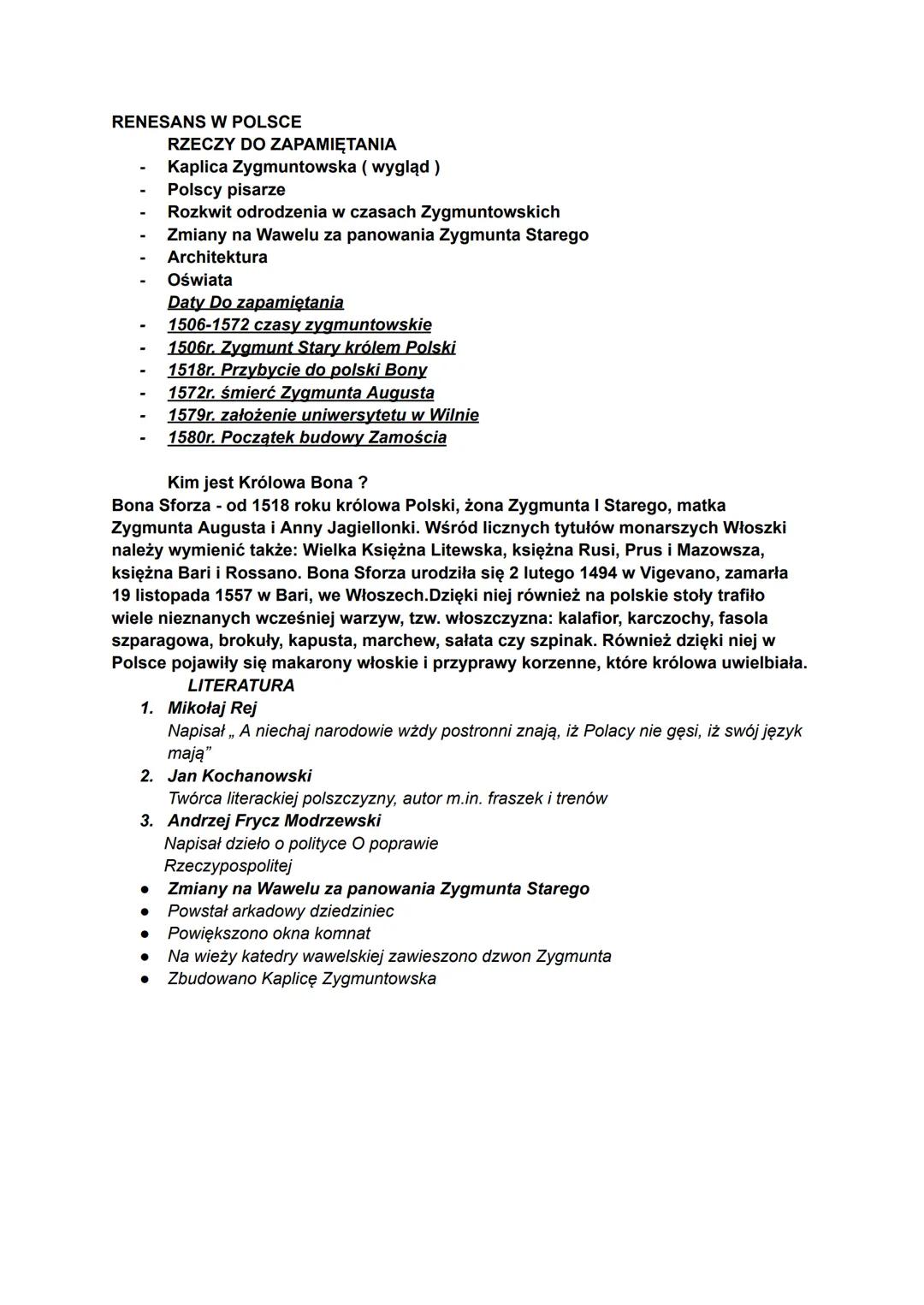 Renesans w Polsce - Kluczowe Aspekty Epoki