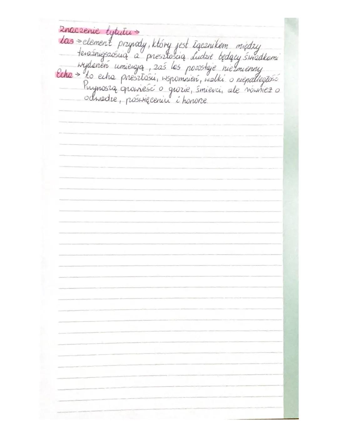 # Écho leśne
Stefan Zeromshi
cesas akai :kilkanaście let po povestanis stlyesnonym
miejsce akiji: Góry Strugtokayskie
geneza as Echia leone 