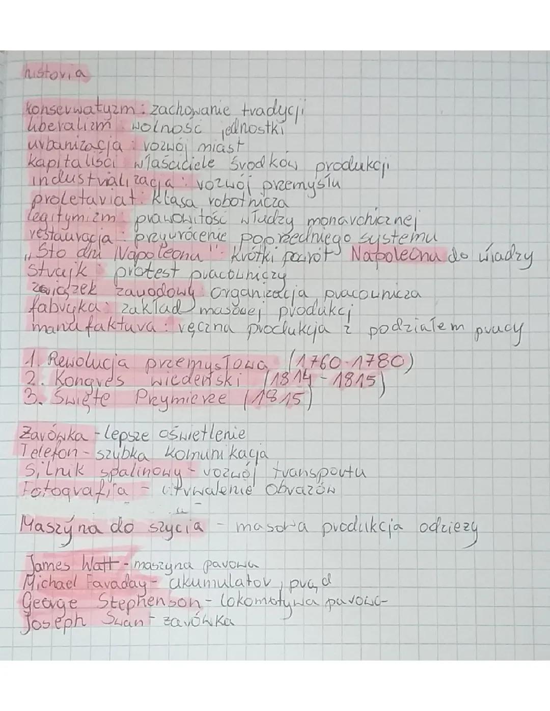 Historia Klasa 7: Notatki Tematy 1-3