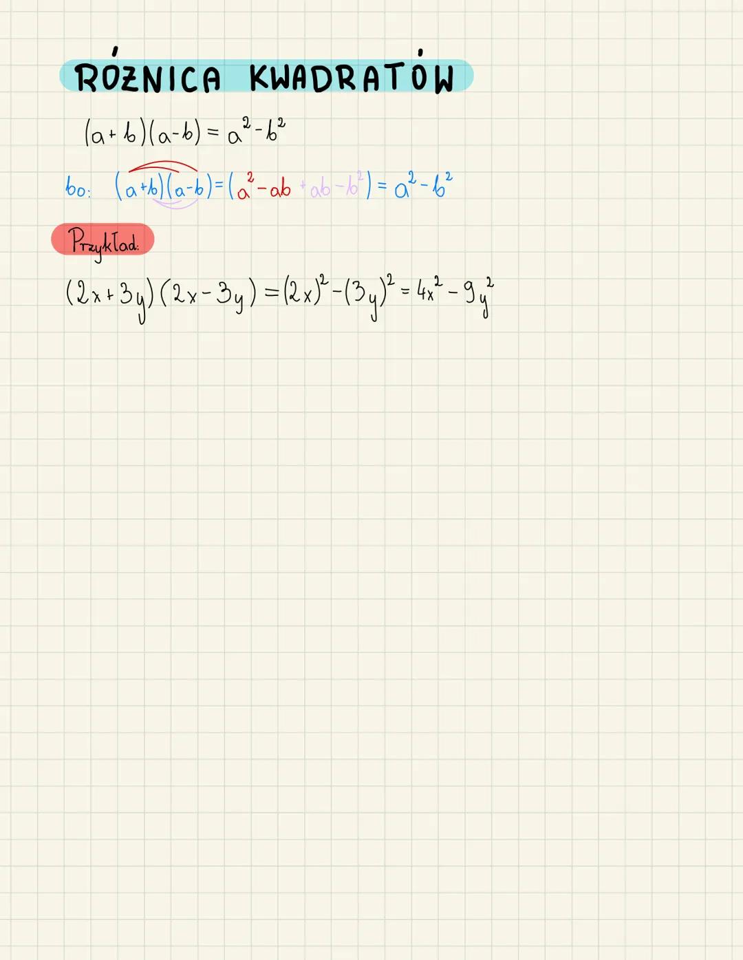 WIZORY SKRÓCONEGO
MNOZENIC
આ પર
MNOZENIE SUMY
2
(a + b)² = a² + 2ab + b²
2
bọ: latb) = lát b) lãi bị ả
+
+
ab ab + b²
Przyklad
( 2₁ · 3y)² =