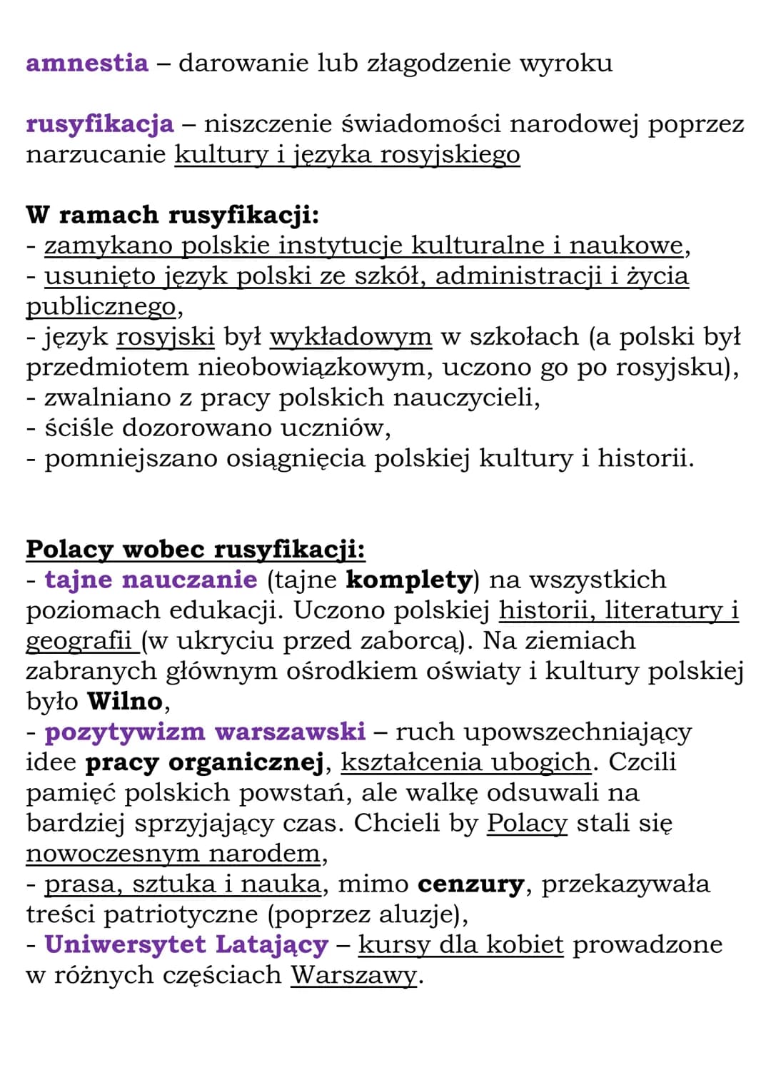 Ziemie polskie po Wiośnie
Ludów
1.Powstanie styczniowe
Ziemie polskie przed powstaniem
Zabór pruski
Hasło „praca organiczna" - uważano naród