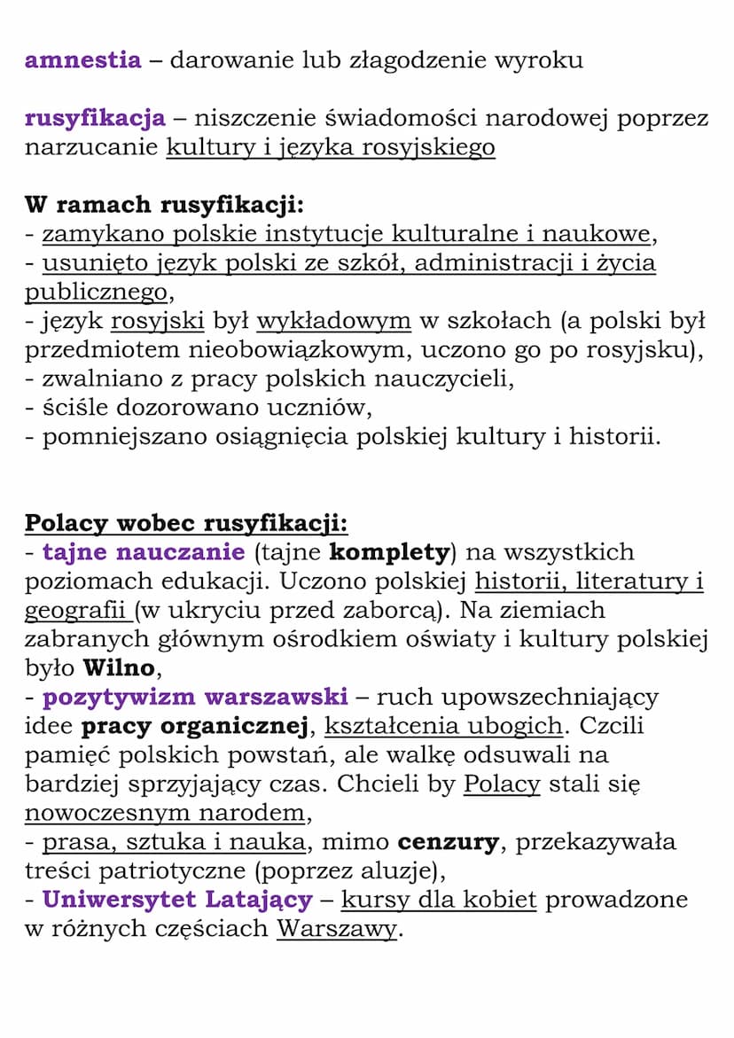 Ziemie polskie po Wiośnie
Ludów
1.Powstanie styczniowe
Ziemie polskie przed powstaniem
Zabór pruski
Hasło „praca organiczna" - uważano naród
