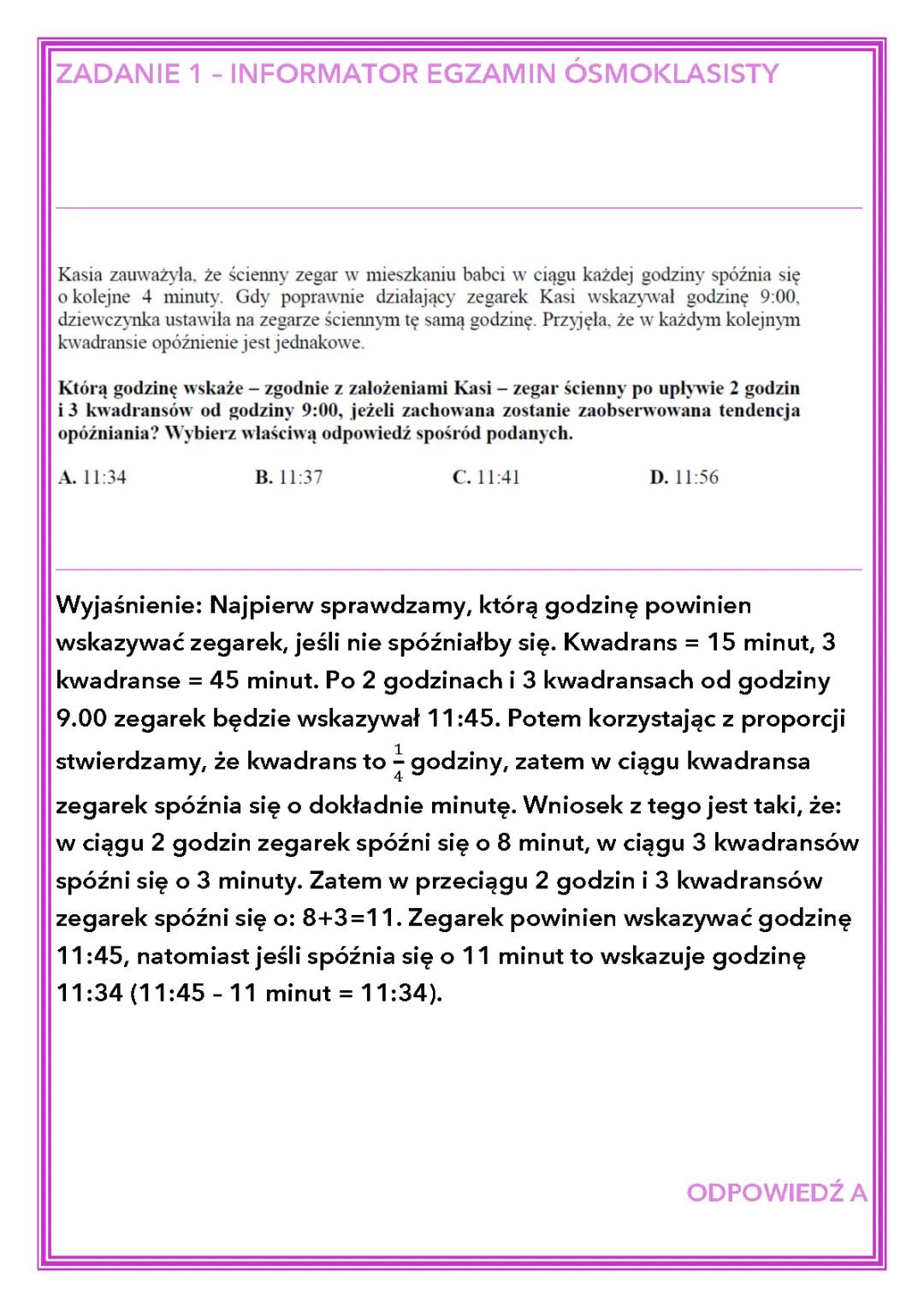 Egzamin Ósmoklasisty - Przykładowe Testy i Zadania PDF z Matematyki i Języka Polskiego