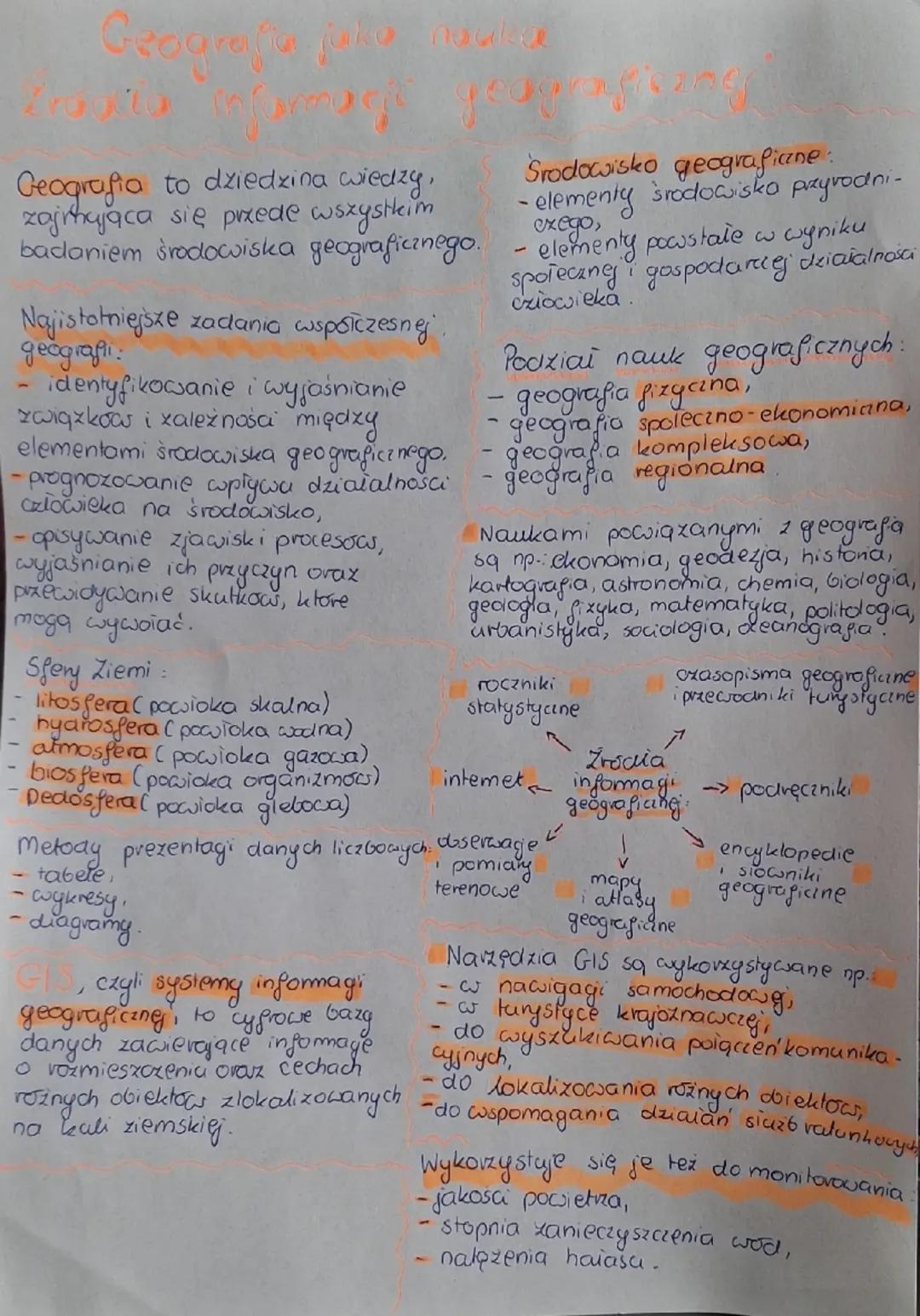 ## Geografia jako nauka i źródło informacji geograficznej

Geografia to dziedzina wiedzy, zajmująca się przede wszystkim badaniem środowiska