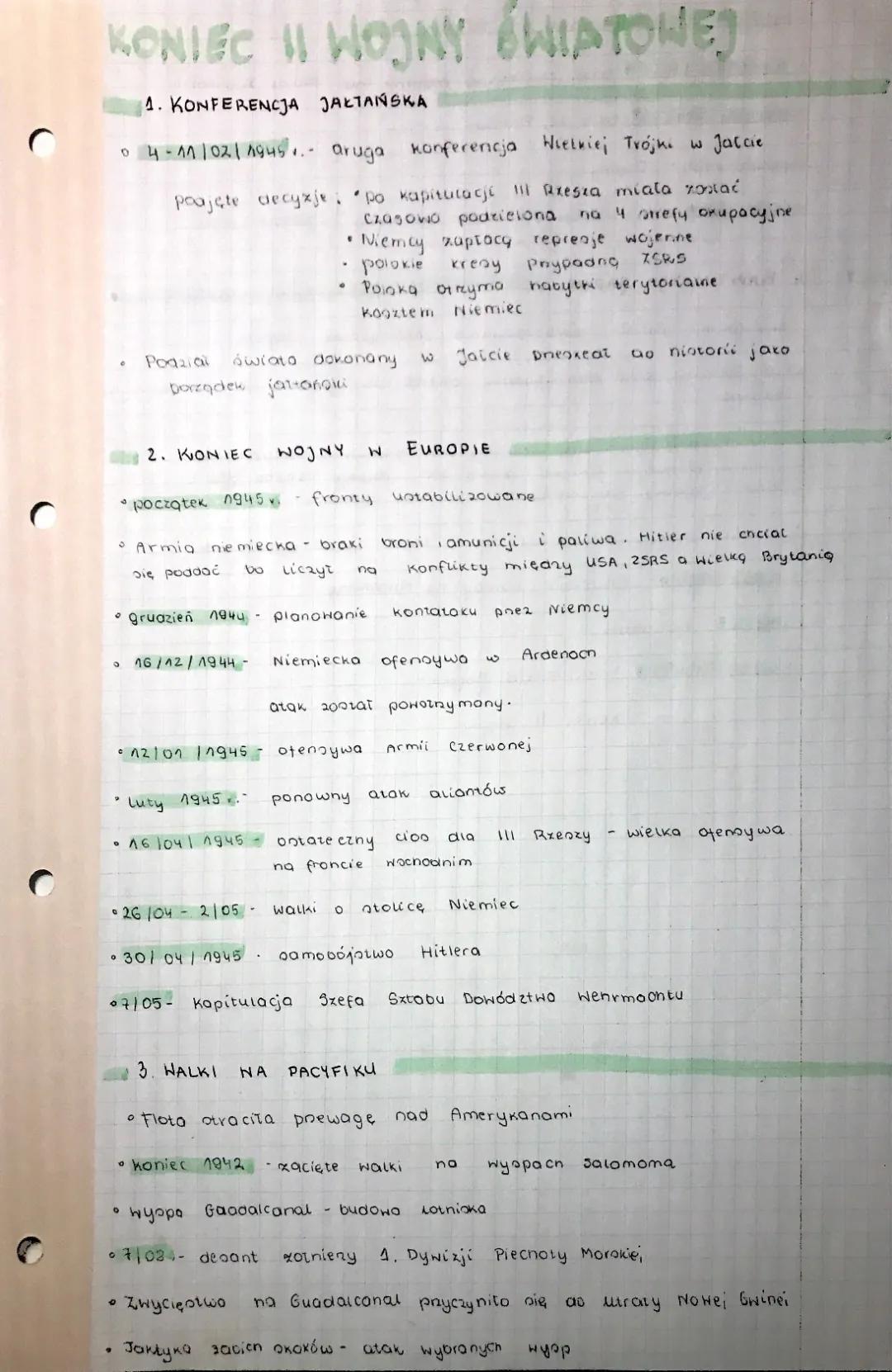 Zakończenie II wojny światowej