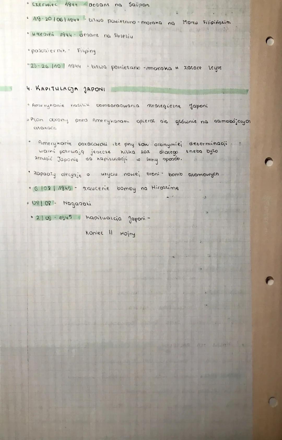 KONIEC II WOJNY WIATOWEJ
4. KONFERENCJA JAKTAŃSKA
0 4-11|02| 1945.- aruga konferencja Wielkiej Trójki w Jatcie
poajęte decyzje: po kapitulac