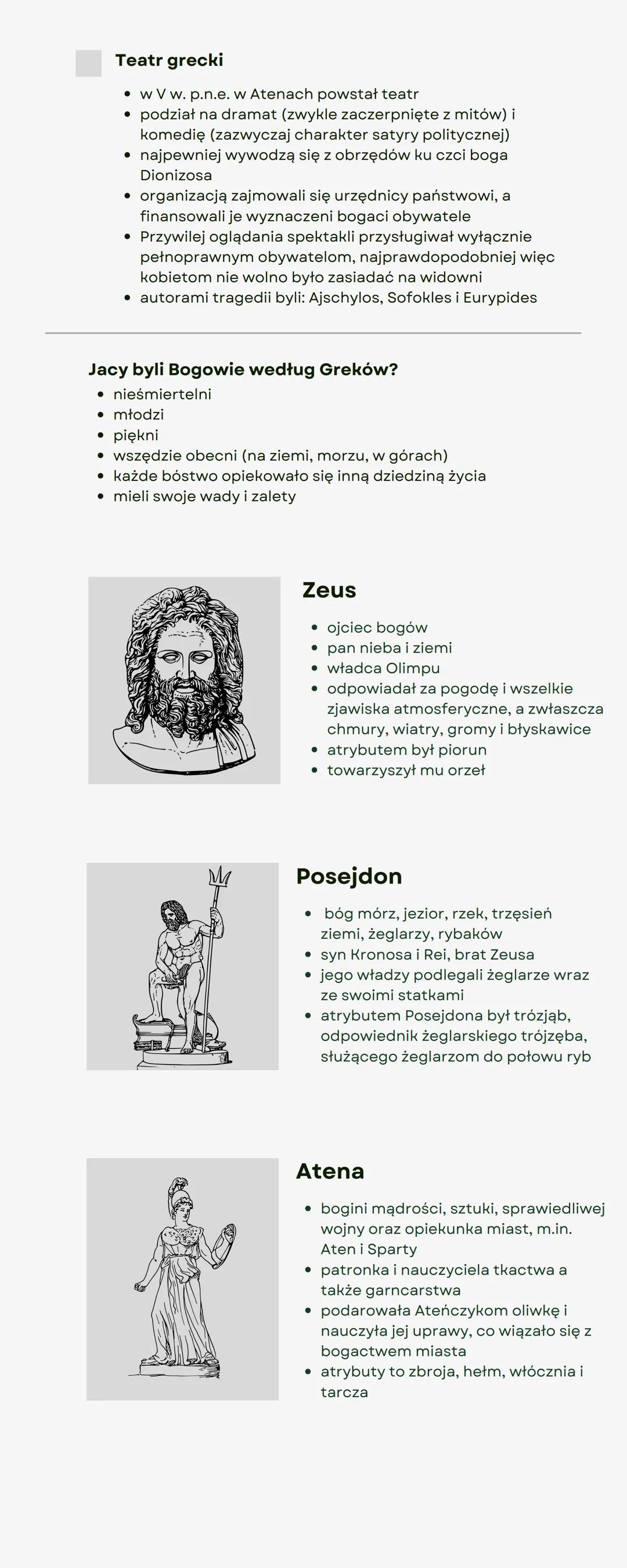 Kultura i
wierzenia
starożytnych
Greków
Jaka była religia Greków?
• politeistyczna- wiara w wielu bogów
●
mity- opowieści o bogach
• symbole