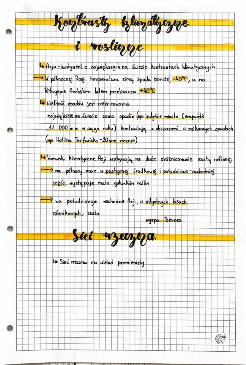 = Srodowisko
przyrodnicze Azji =
AZ JA-
Azja jest największym kontynentem
↳ jest kontynentem wyżynno-górskim →75% powieszchni zajmują
gory
L