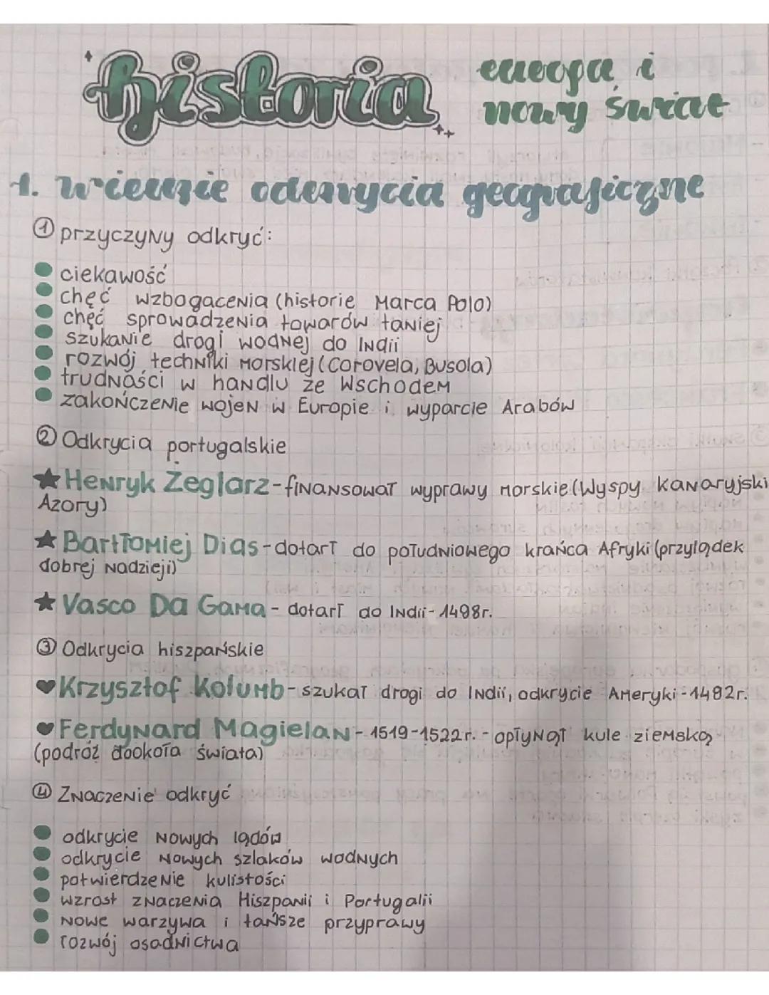 Historia: Europa i Nowy Świat dla Klasy 2 Technikum