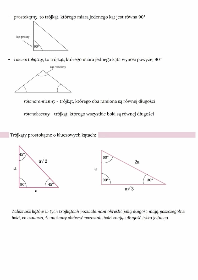 Budowa:
Wzory:
PA = a · h
=
2
Obw = a + b + c
MATEMATYKA
trójkąt równoboczny
Rodzaje trójkątów:
с
kąty ostre
TRÓJKĄTY
wysokość - odcinek pop