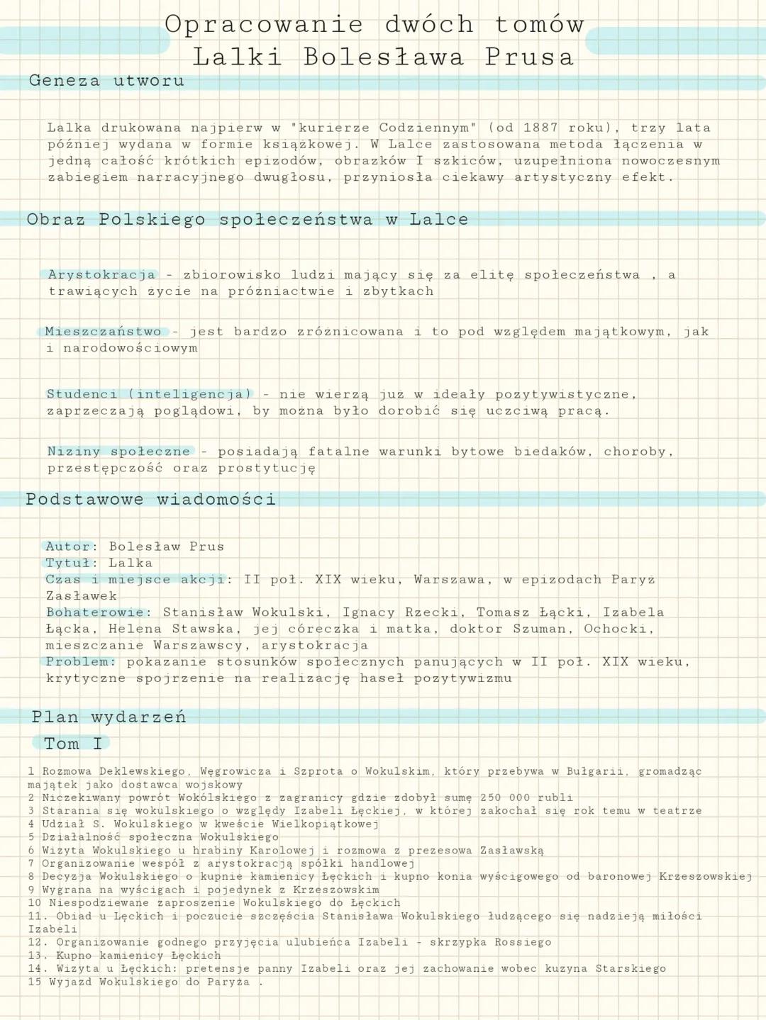 Lalka Bolesława Prusa 