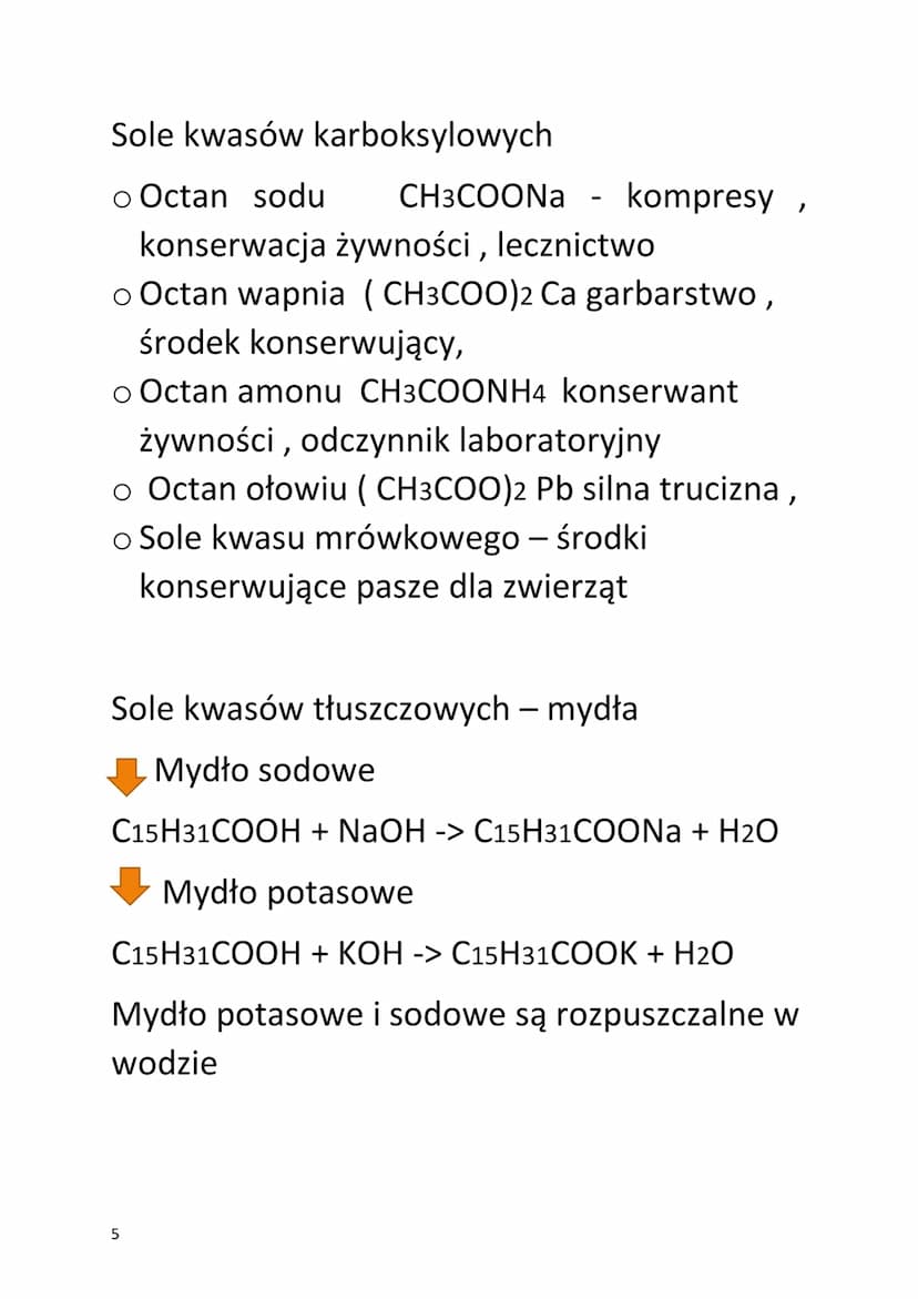 CHEMIA
KWASY KARBOKSYLOWE
Kwasy karboksylowe - odczyn kwaśny.
-COOH
RCOOH
Fermentacja octowa :
CH3-CH2-OH + O2 -> CH3-C = O + H₂O
OH
C2H5OH 