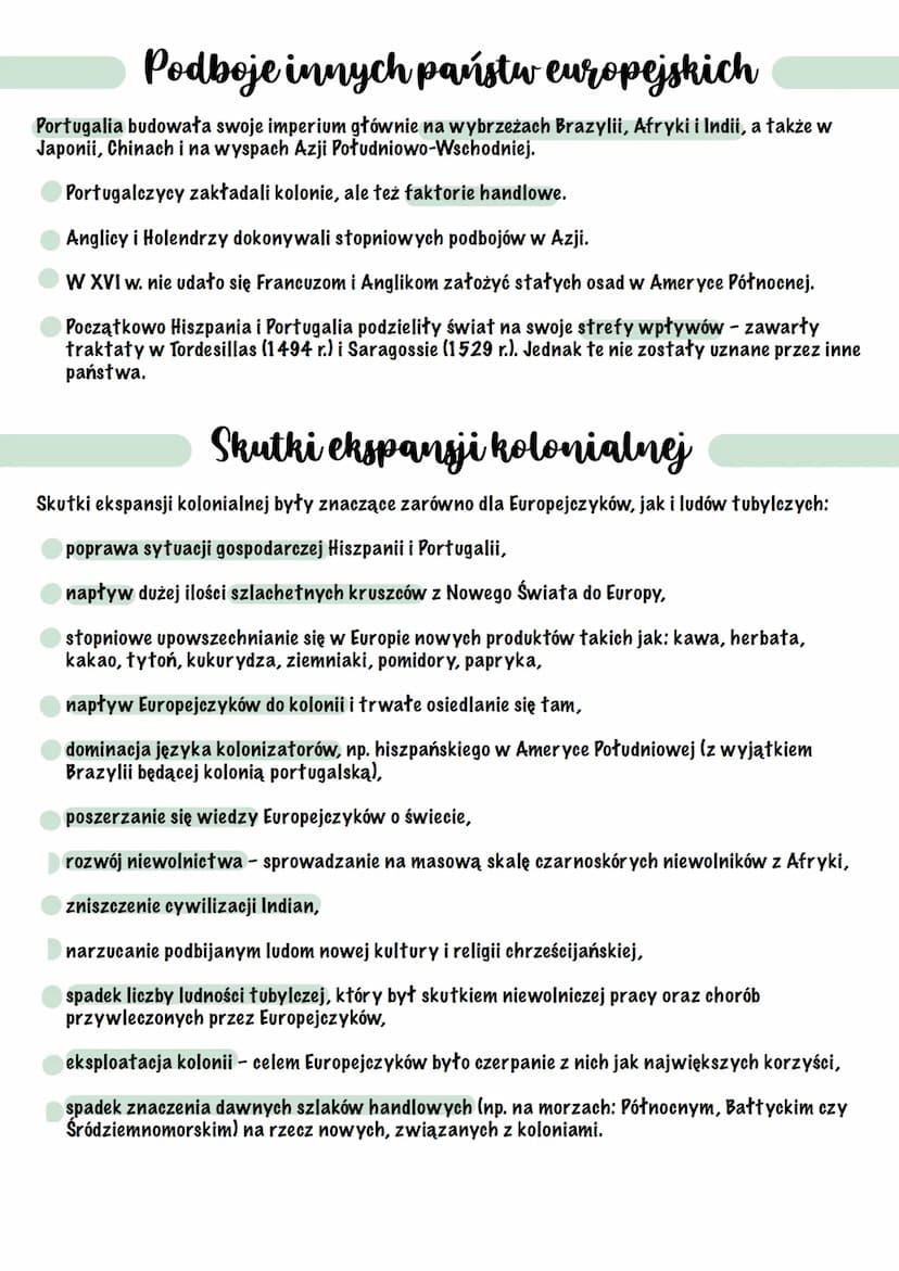 Ekspansja
kolonialna
Przyczyny ekspansji kolonialnej
Ekspansja kolonialna rozpoczęła się niedługo po odkryciach geograficznych i była jednym