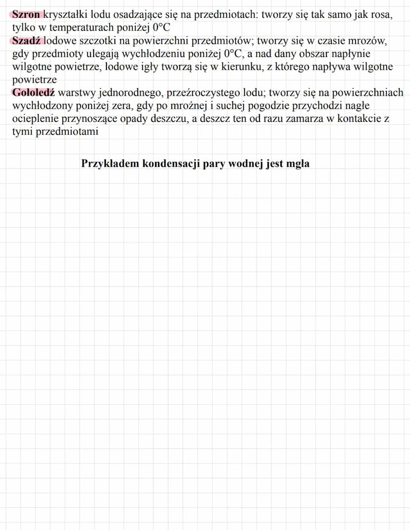 OPADY I OSADY
ATMOSFERYCZNE
1. Czynniki wpływające na wielkość opadów na Ziemi
Opady atmosferyczne to ciekłe lub stałe produkty kondensacji 