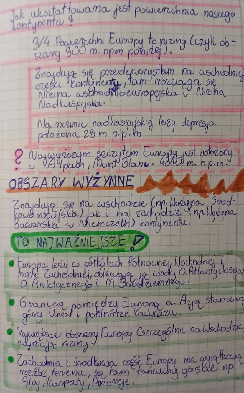 GEOGRAFIA kartkówka
Patorzenie ukształtowanie Europy.
Gdzie leeg Europa ?
W całości na
półkóli północny.
•WJ więkności na półkóli wschodniej