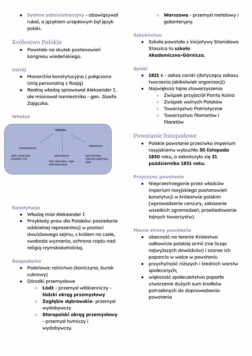 System wiedeński na ziemiach
polskich
ZIEMIE POLSKIE W PIERWSZEJ POŁOWIE XIX STULECIA
Nowy podział na ziemiach polskich
● Na kongresie wiede