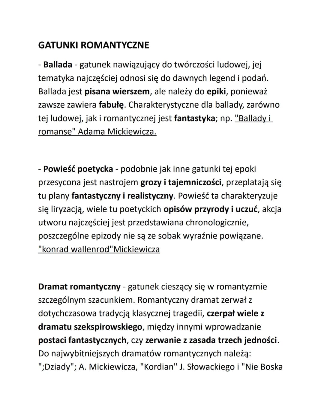 ROMANTYZM
Nazwa wywodzi się od łacińskiego słowa romanus, czyli rzymski.
W średniowieczu określenia ,,romański" używano w odniesieniu
do jęz