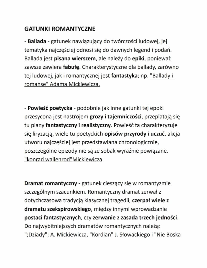 ROMANTYZM
Nazwa wywodzi się od łacińskiego słowa romanus, czyli rzymski.
W średniowieczu określenia ,,romański" używano w odniesieniu
do jęz