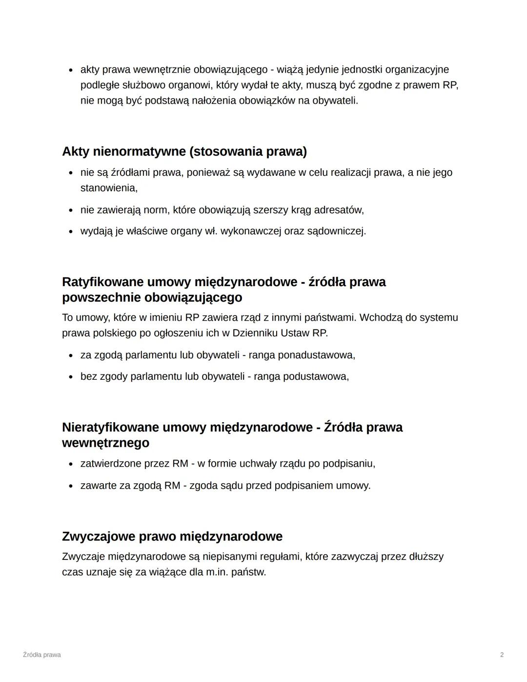 Źródła prawa
Źródła prawa
Klasa
Reviewed
Klasa 3
Akty prawne
Źródłami prawa są akty, czyli pisma, które wprowadzają nowe normy lub uchylają 