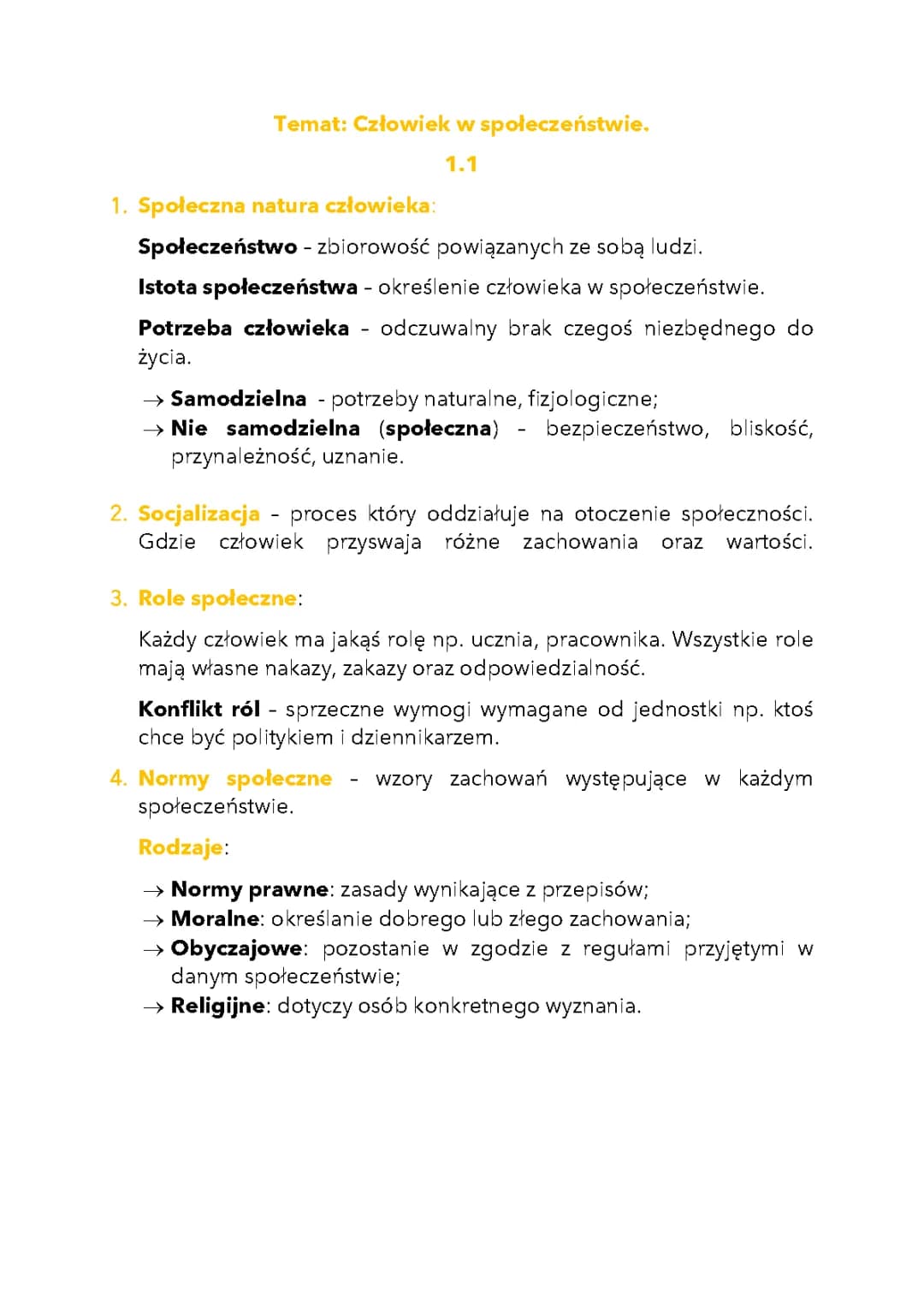 Człowiek jako istota społeczna - Prezentacja, Notatka i Karta pracy WOS