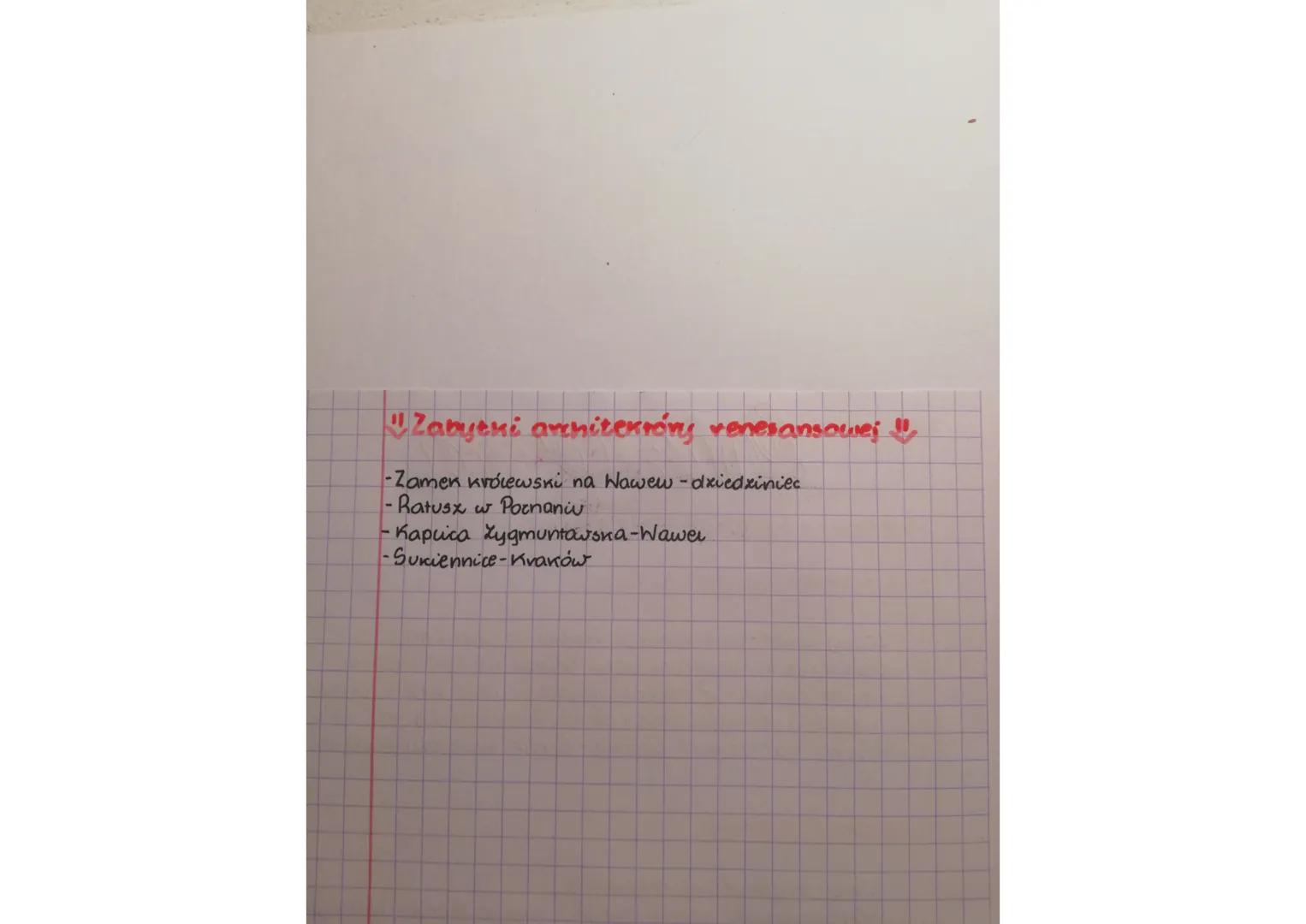 Zabytni arhitektóry venesansowej
-Zamen królewski na Wawew - dziedziniec
-Ratusz
Poznaniu
-Kapuca Zygmuntowska-Wawer
-Sukiennice-Kraków # hi
