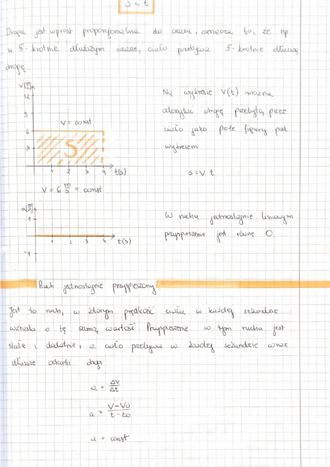 Ruch ze cozględu na
S
RODZAJE RUCHÓW
6
3
JEDNOSTAJNY
V= const
2
V = 3
a>o
30
prędkość i przyspieszenie dzielimy no
JEDNOSTAJNIE
PRZYSPIESZON