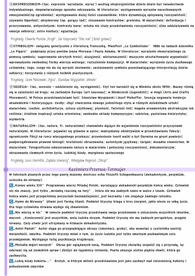 MŁODA POLSKA- MODERNIZM
1857-1968
1890-1918
Nazwy epoki
>Młoda Polska- pochodzi od tytułu cyklu artykułów krytyka Artura Górskiego, drukowan