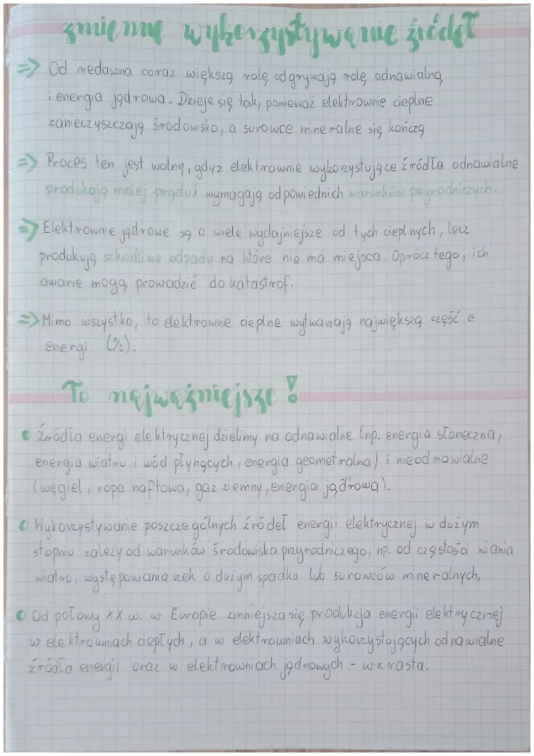 Double cligio
pochodzenie prądu
=> Prod elektryczny wytwarzany jest welektrowniach. Przetwarza się tam inne
rodzaje energii. Maga, one pocho