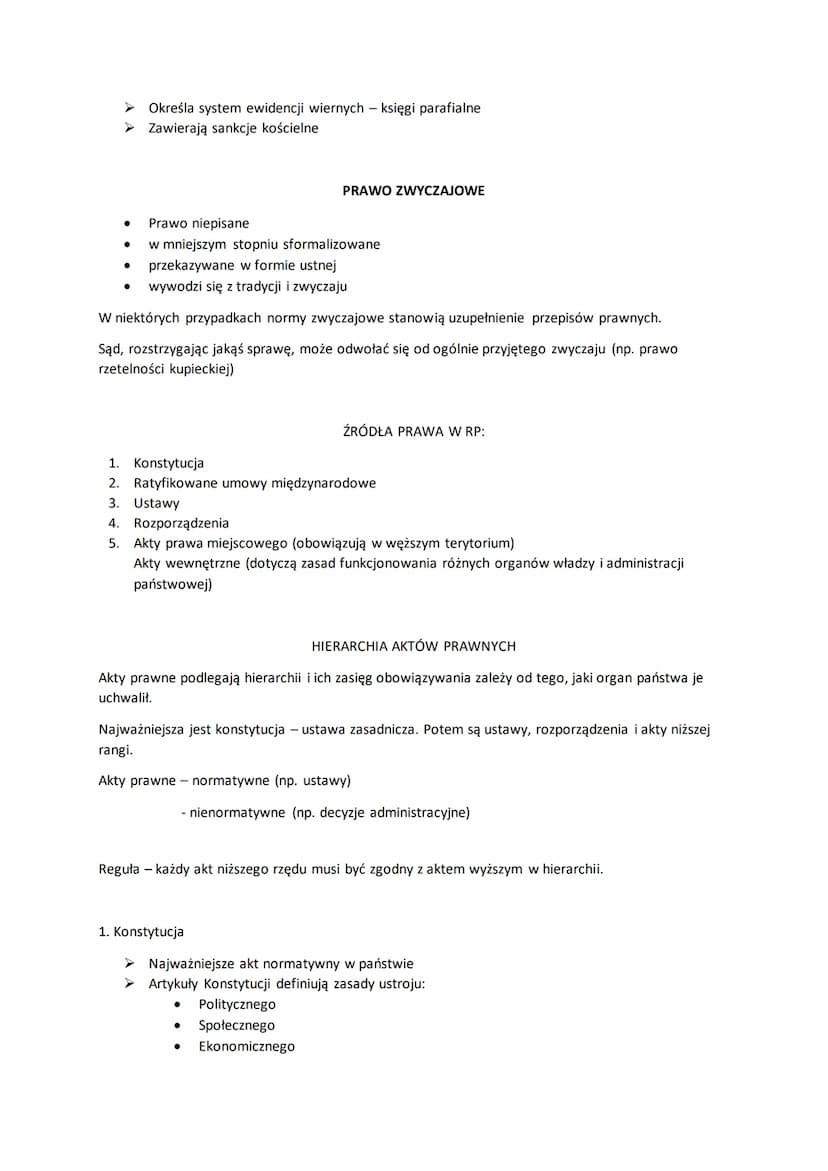 POJĘCIE PRAWA I NORM PRAWNYCH. PODSTAWOWE GAŁĘZIE PRAWA. ŹRÓDŁA PRAWA W RP.
Normy społeczne - zasady (normy), które określają sposoby zachow
