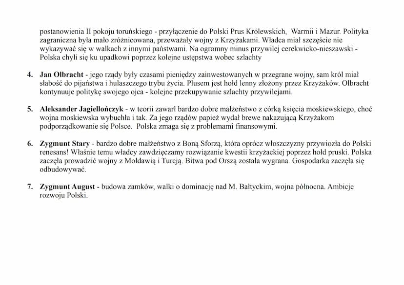 Władca
Władysław Jagiello
Władysław
Warneńczyk
Relacje z Krzyżakami Polityka zagraniczna
A. Wielka wojna
polsko-krzyżacka
(1409-1411)
B. 141