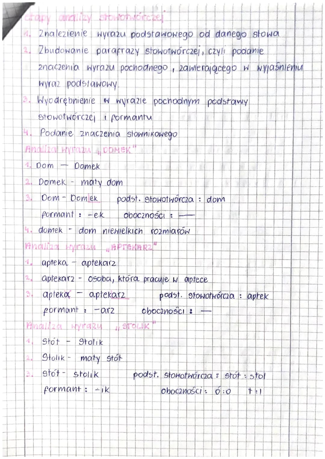 Język Polski
dom - domowy
kot
kotek
jechać przyjechac
wyraz prosty,
wyraz podstawowy
to stowo od którego
powstał wyraz pochodny
zegarek
zega
