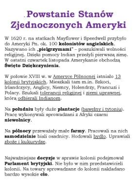 Know Powstanie Stanów Zjednoczonych Ameryki (WSiP kl 6) thumbnail