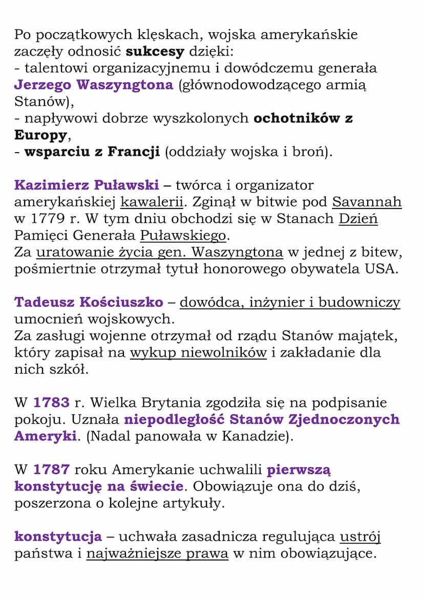 Powstanie Stanów
Zjednoczonych Ameryki
W 1620 r. na statkach Mayflower i Speedwell przybyło
do Ameryki Pn. ok. 100 kolonistów angielskich.
N