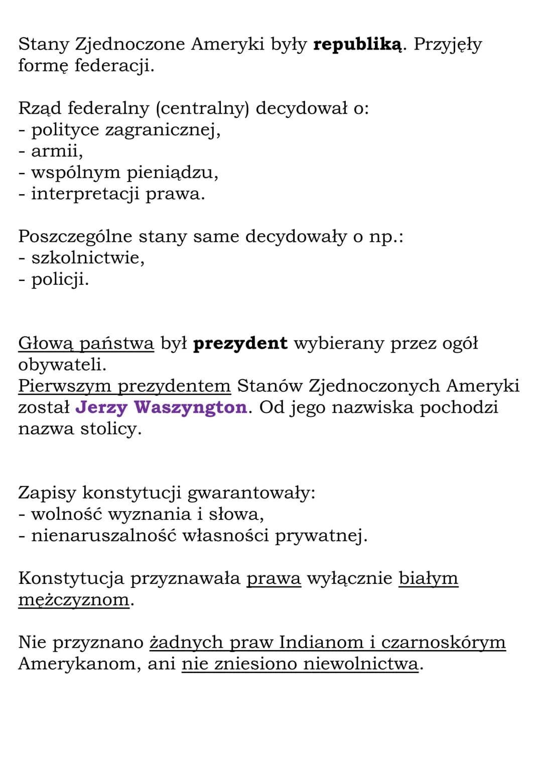 Powstanie Stanów
Zjednoczonych Ameryki
W 1620 r. na statkach Mayflower i Speedwell przybyło
do Ameryki Pn. ok. 100 kolonistów angielskich.
N