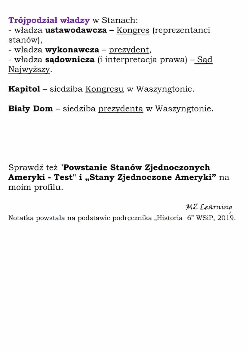 Powstanie Stanów
Zjednoczonych Ameryki
W 1620 r. na statkach Mayflower i Speedwell przybyło
do Ameryki Pn. ok. 100 kolonistów angielskich.
N